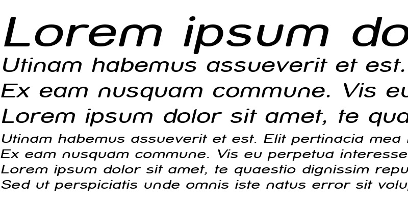 Sample of Street - Compressed Italic