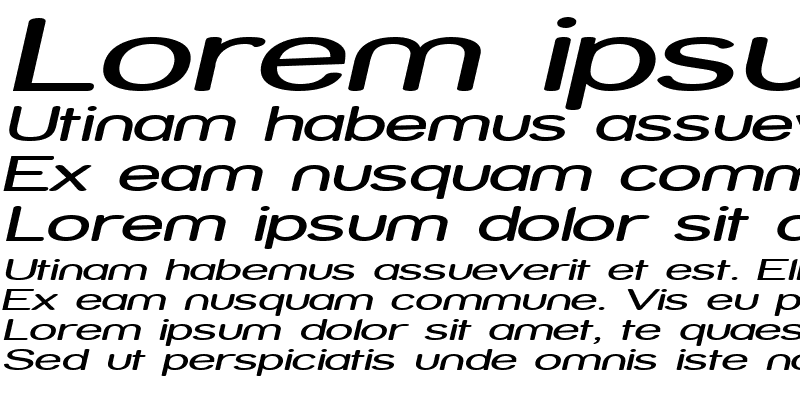 Sample of Street - Expanded Italic