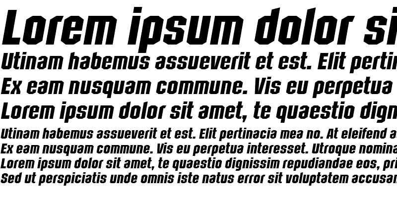 Sample of Structia Italic