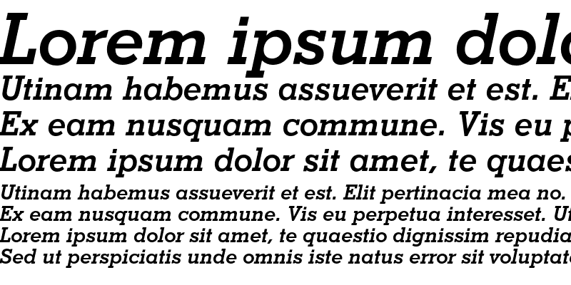 Sample of Stymie Bold Italic