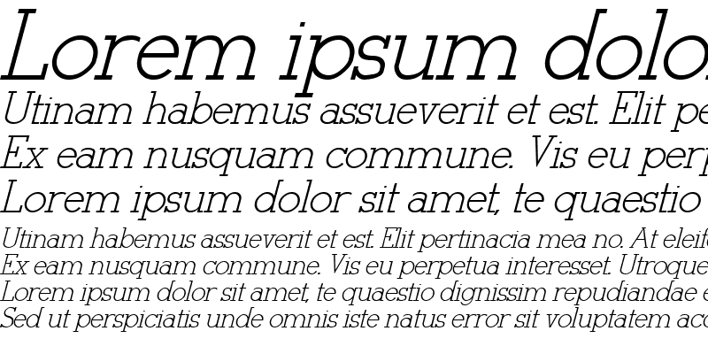 Sample of Stymie-Italic Italic
