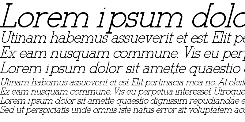 Sample of Stymie-Italic