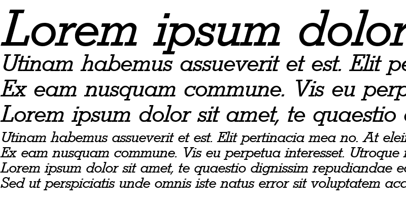 Sample of Stymie Italic