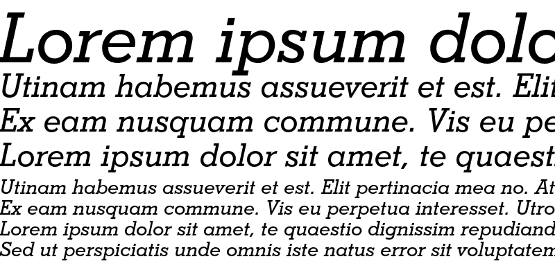 Sample of Stymie Medium Italic