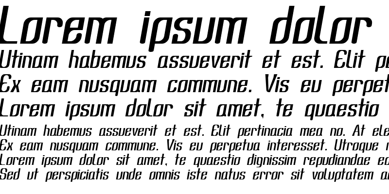 Sample of Subatonik Italic