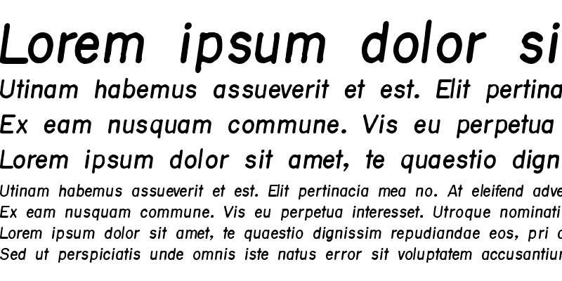 Sample of Sublime Medium Italic