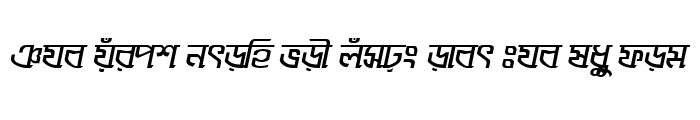 Preview of SugondhaMJ Bold Italic