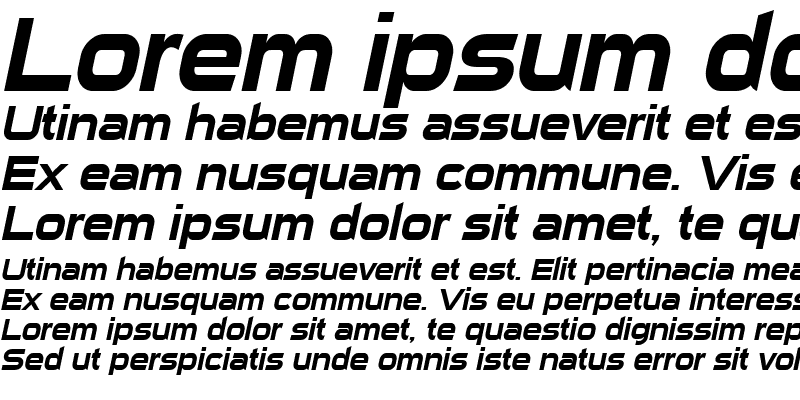 Sample of Sui Generis Italic