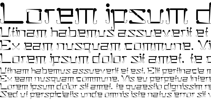 Sample of Sukolilo Typeface