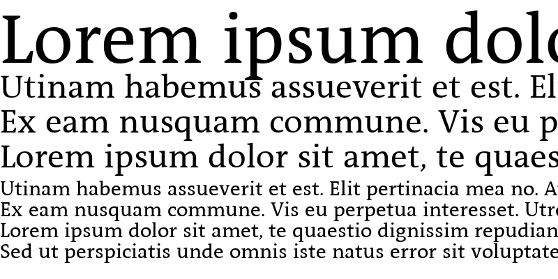 Sample of Sun Serif- Regular