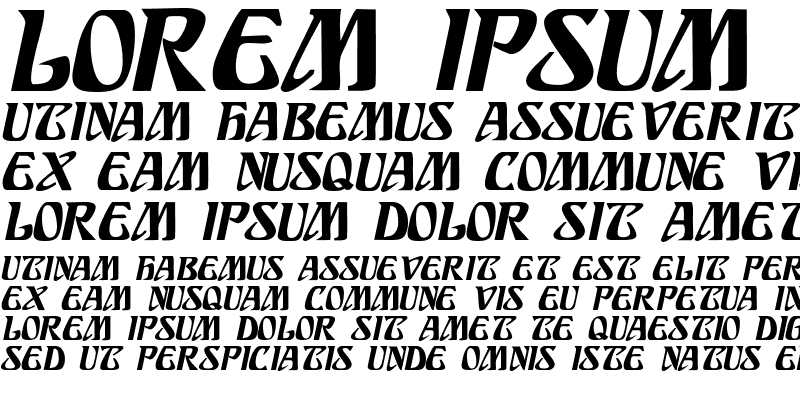 Sample of SundraDisplayCaps Bold Italic