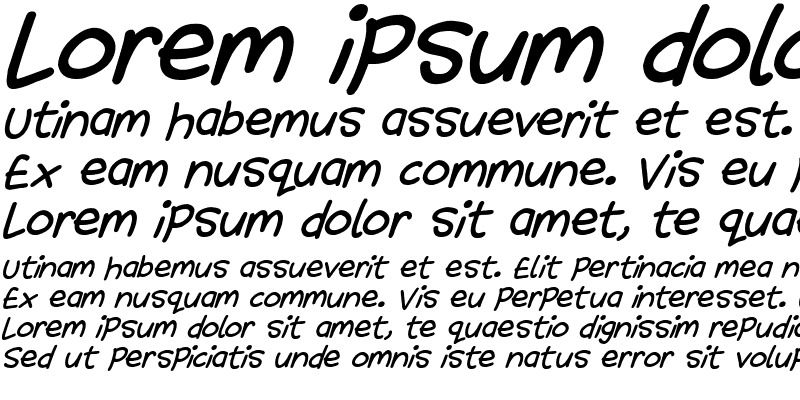 Sample of Sunshiny Italic