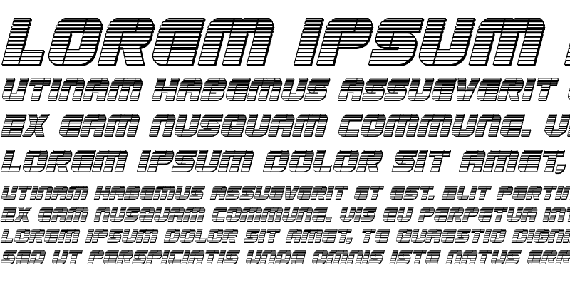 Sample of Super Submarine Chrome Italic Italic