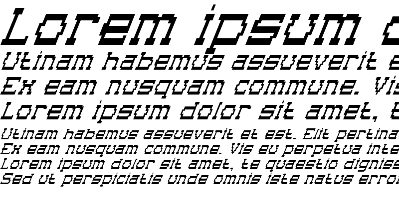 Sample of Superago Italic
