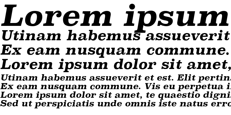 Sample of Superclarendon Bold Italic