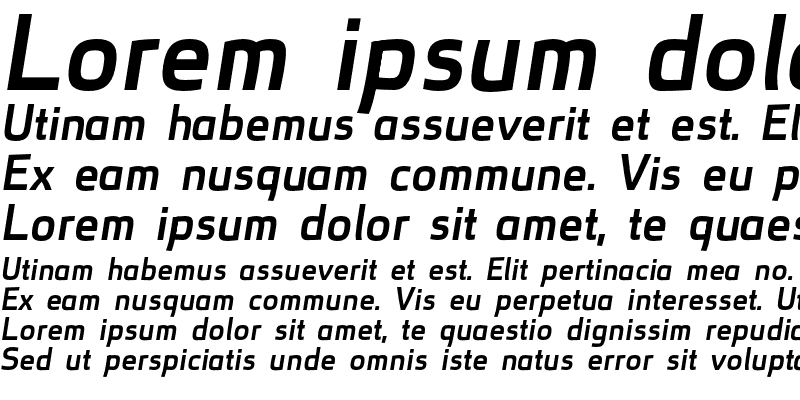 Sample of superficial bold italic