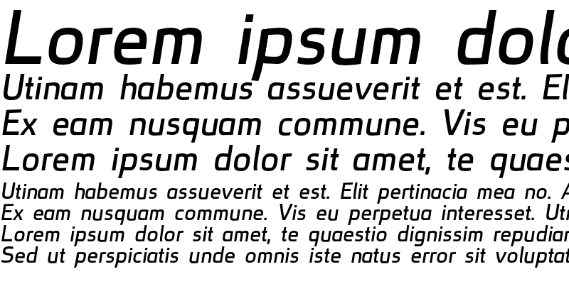 Sample of superficial medium italic