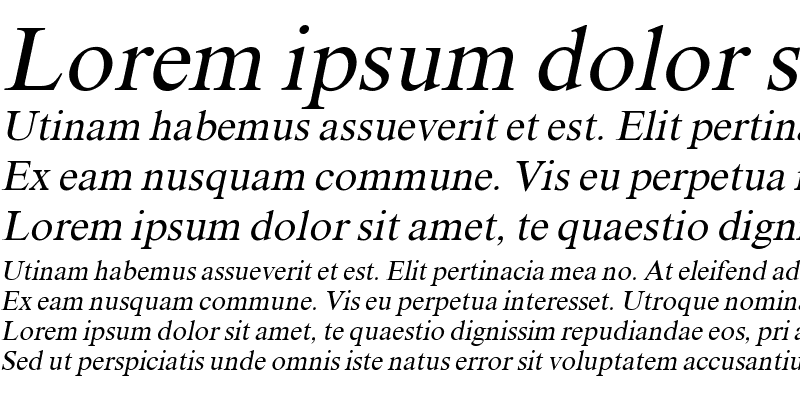 Sample of Suranna Italic