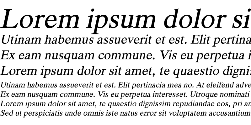 Sample of Suravaram Italic