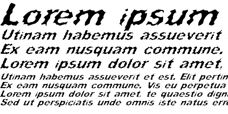 Sample of Surf Punx Italic