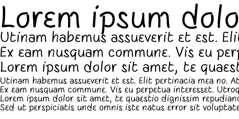 Sample of SusiScript Bold