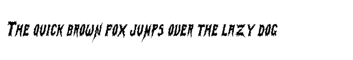 Preview of SwampTerrorCondensed Italic
