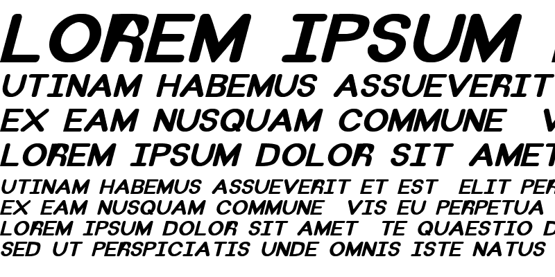 Sample of Swans 1 Bold Italic