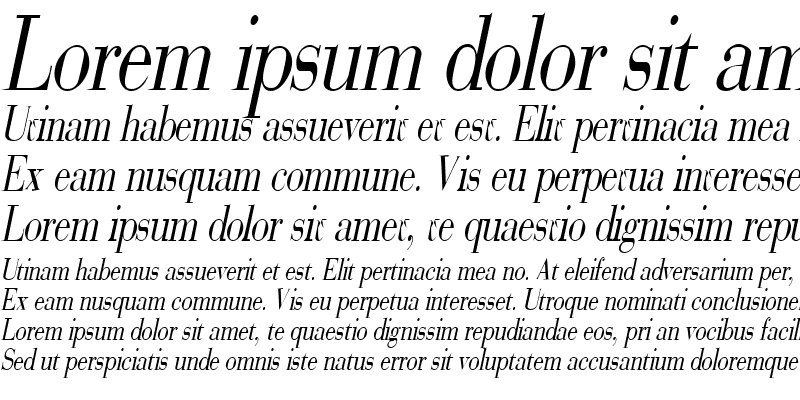 Sample of SweezCondensed Italic