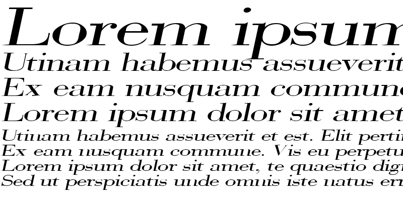 Sample of SweezExtended Italic