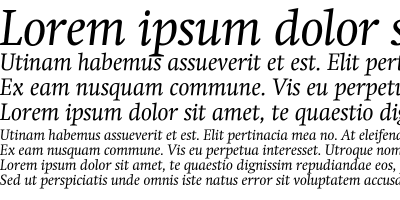 Sample of Swift1 OT Italic