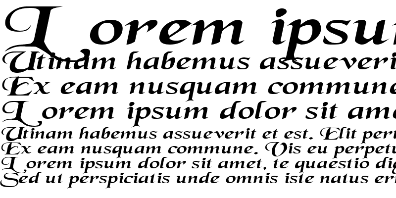 Sample of SwordsmanExtended Italic