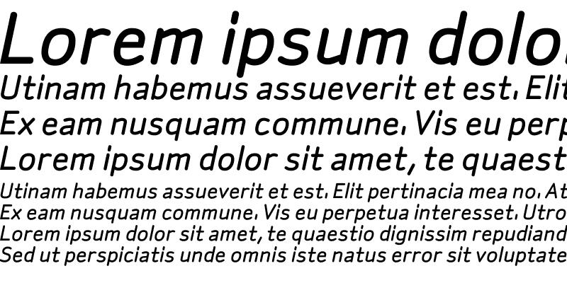Sample of SylviaMedium Italic