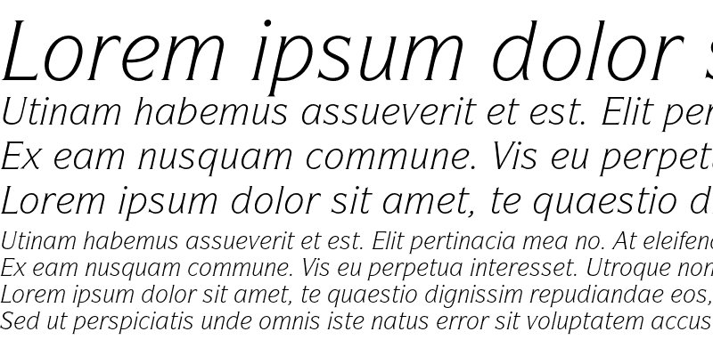 Sample of SymbolEF Book Italic