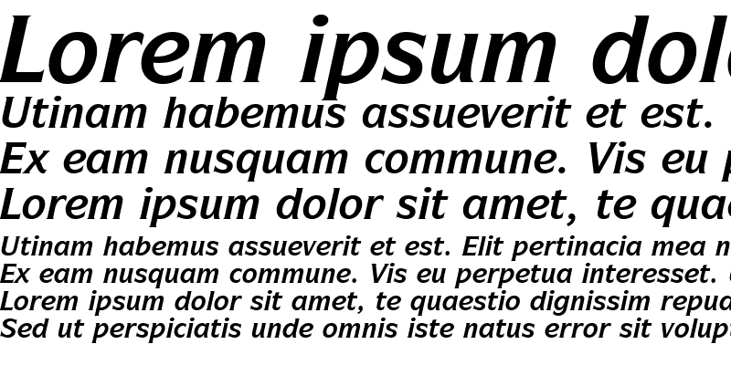 Sample of SymbolITC Bk BT Bold Italic