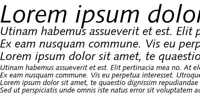 Sample of Syntax RomanItalic