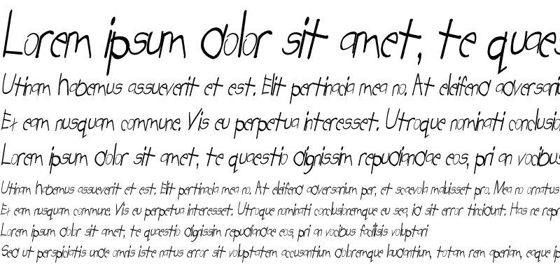 Sample of Tabatha Cn italic Italic