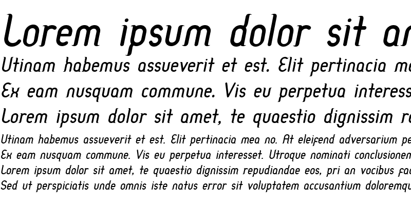 Sample of TableManners Italic