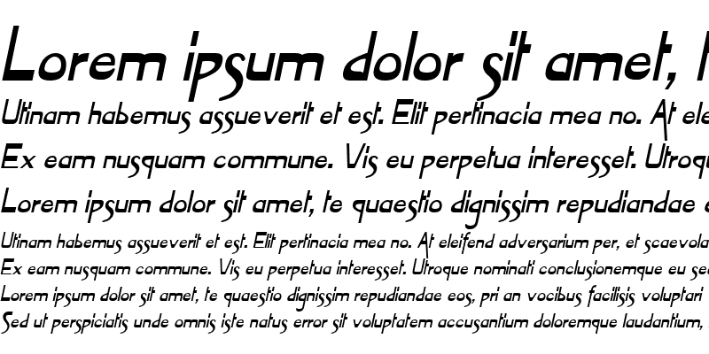 Sample of Tablet Bold Italic