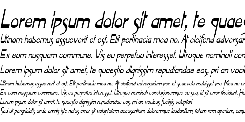 Sample of Tablet-Condensed Italic