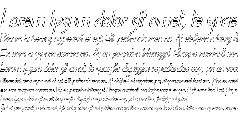 Sample of Tablet-Hollow-Condensed Italic