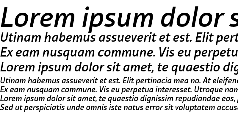 Sample of Tabula ITC Std Medium Italic