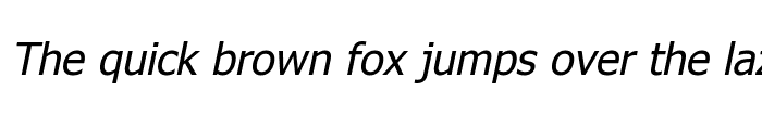 Preview of Tahoma Faux Italic
