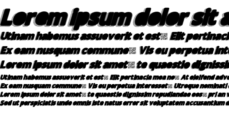 Sample of TakenBlackItalic