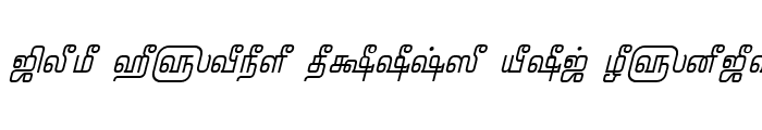 Preview of TAM-Pattinathar Italic