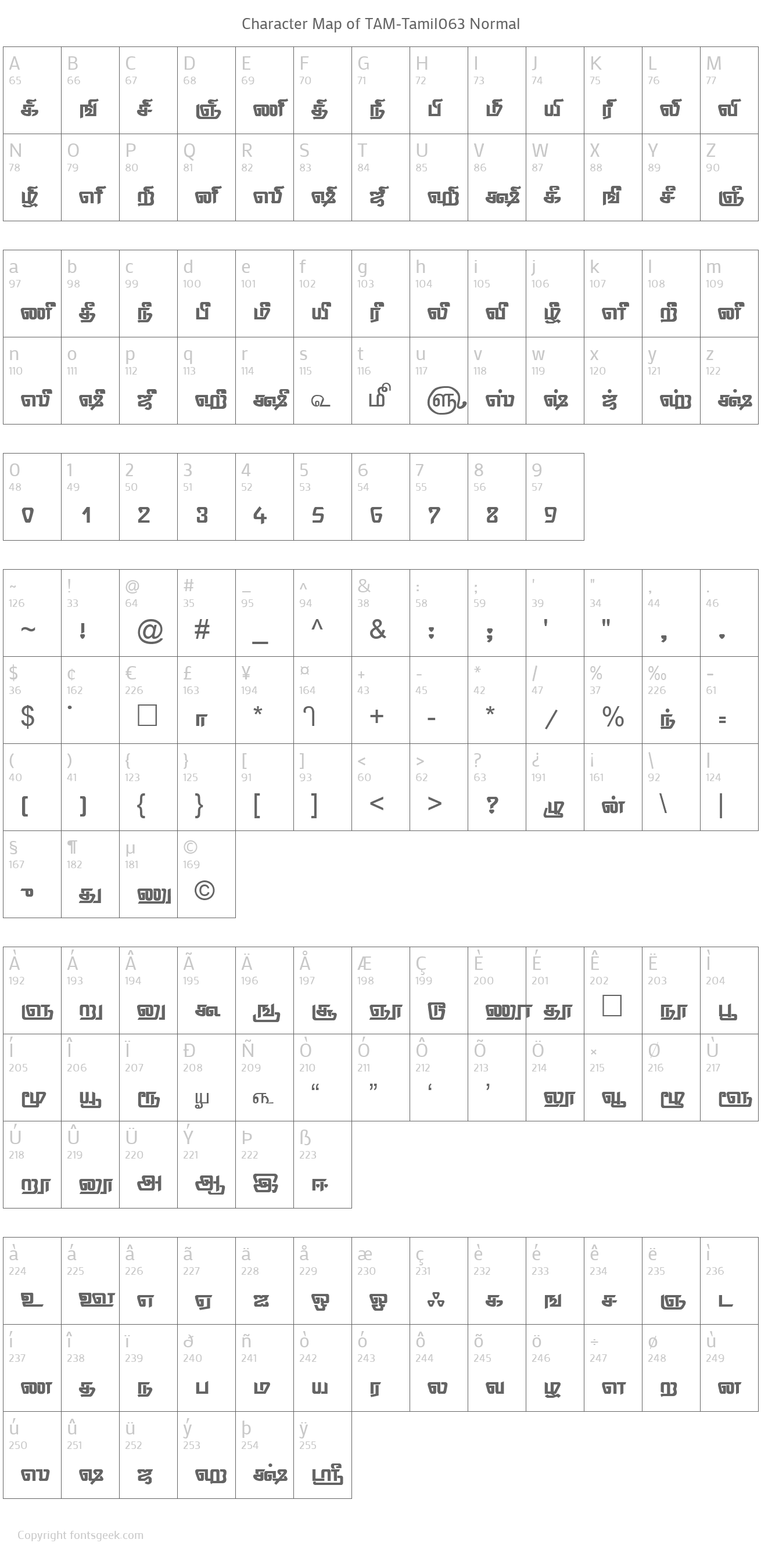 Download TAM-Tamil063 Font : Download For Free, View Sample Text, Rating And More On Fontsgeek.Com