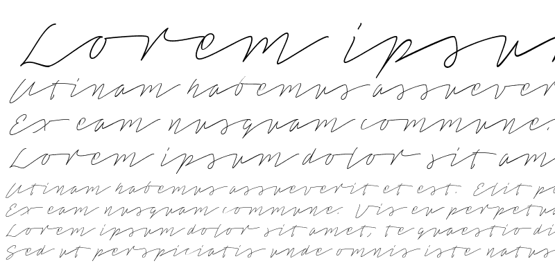 Sample of Tamoro Script Personal Use Only Regular