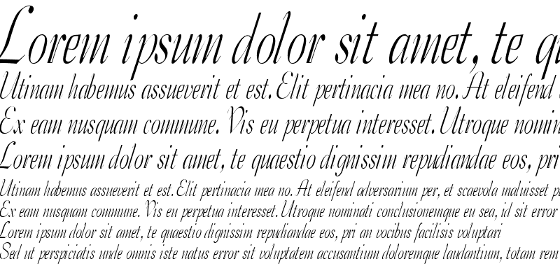 Sample of TangoCondensed Italic