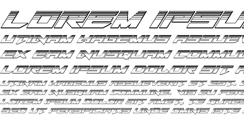 Sample of Tarrget Platinum Italic