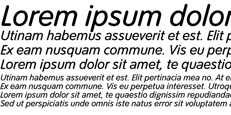 Sample of Tate Regular Italic