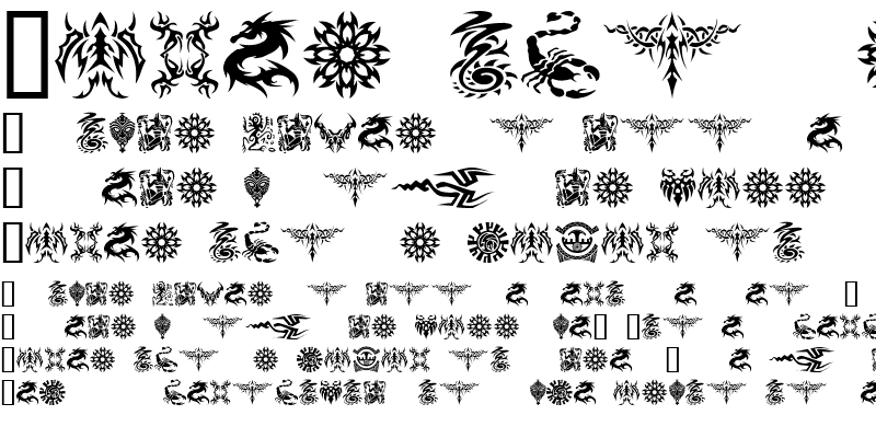 Free Tattoo Designs  Tribal Zodiac Cross Star Tattoos  Ideas